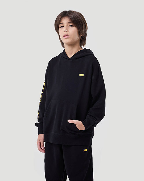 Boy's Hoodie - Jet Black