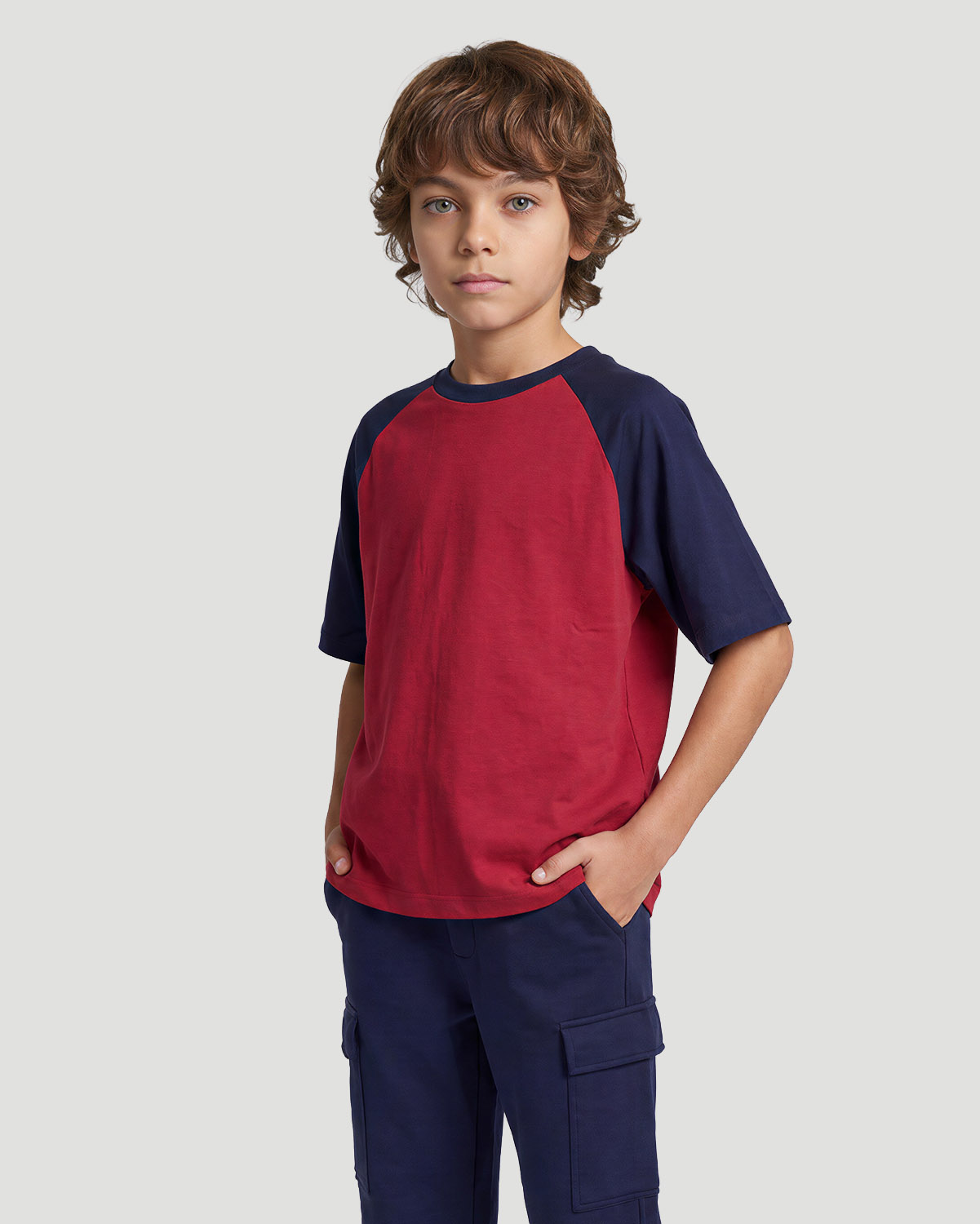 Boys Raglan T-shirt - Savvy Red image number 0