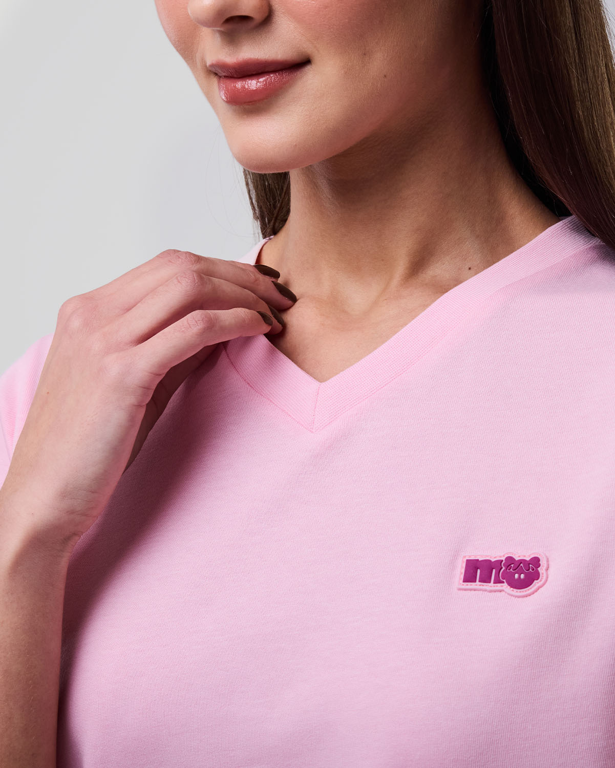 Women's V-Neck T-shirt - Sweet Lilac image number 5