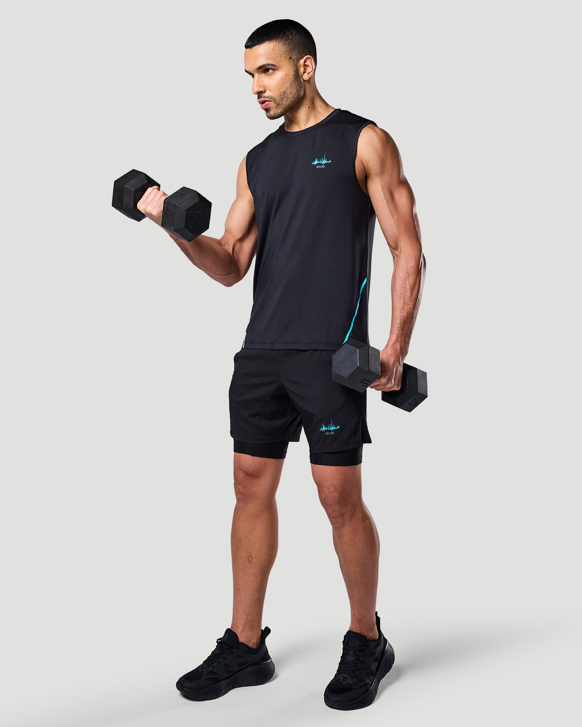 Sleeveless T-shirt - Jet Black image number 2