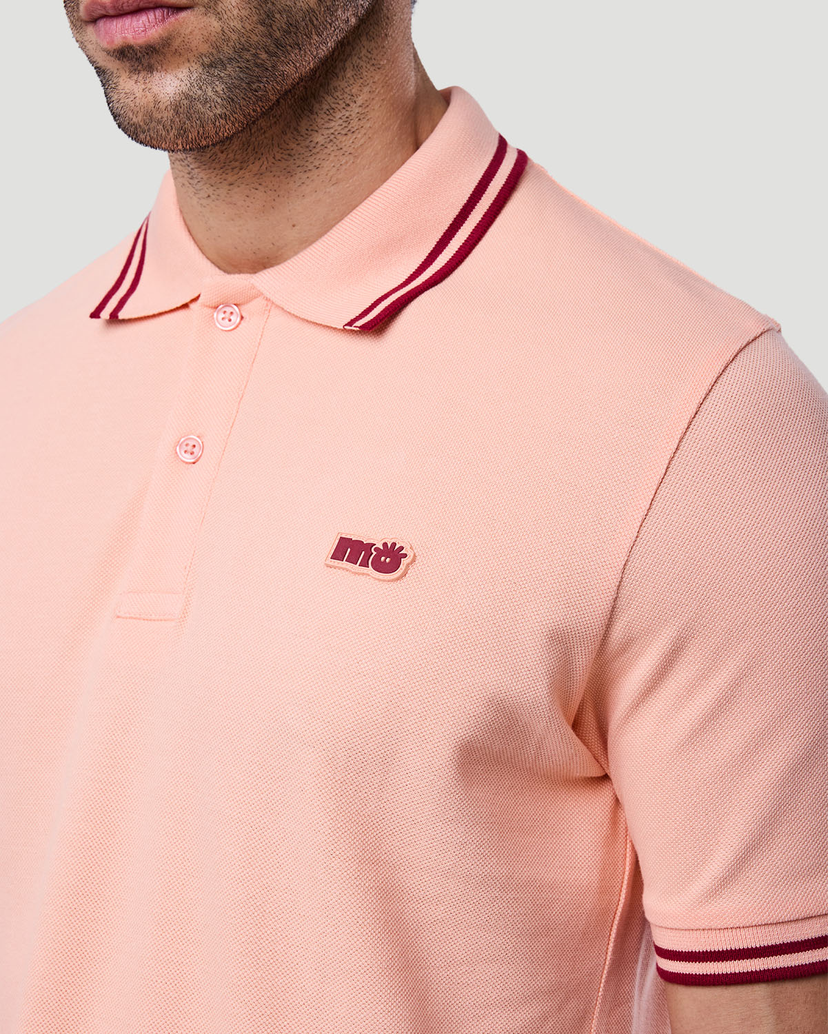 Men's Tipping Polo - Papaya Punch image number 4