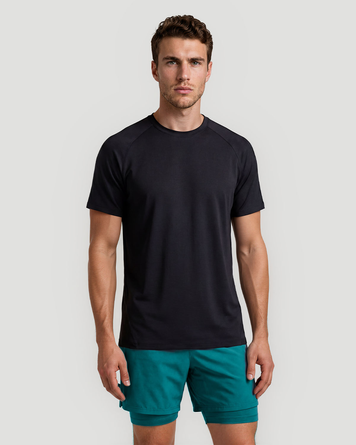 Men's Stretch T-Shirt - Jet Black image number 1