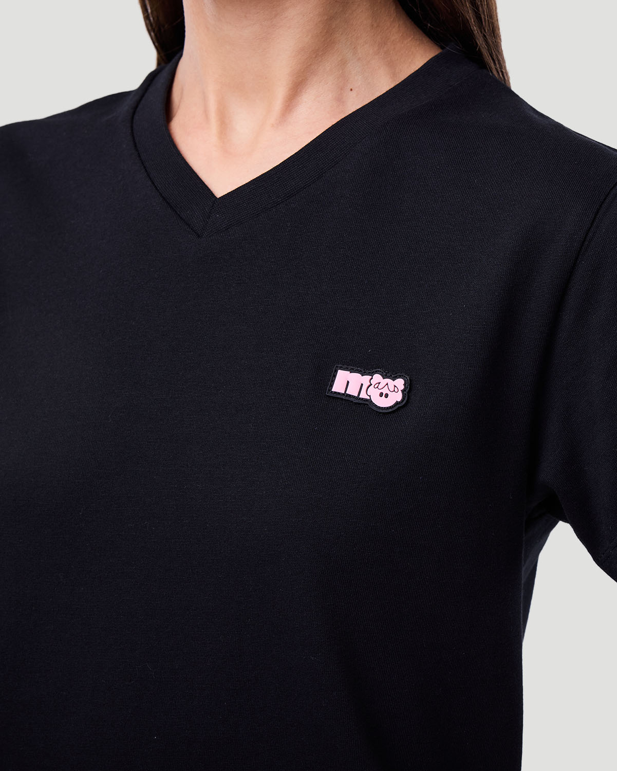 Women's V-Neck T-shirt - Jet Black image number 4