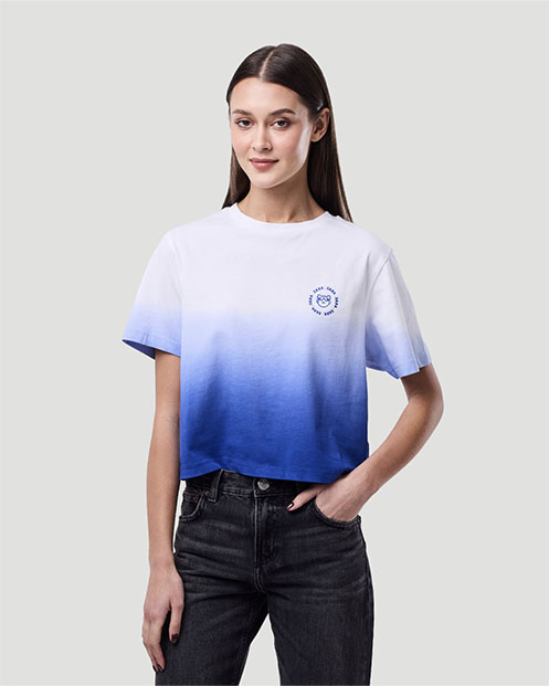 Women's Dip-Dye T-shirt - Lapis Blue