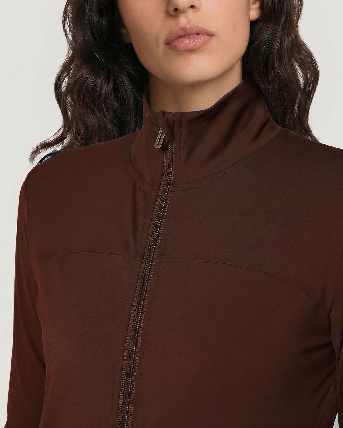 Women's Track Jacket - Shaved Chocolate image number 5