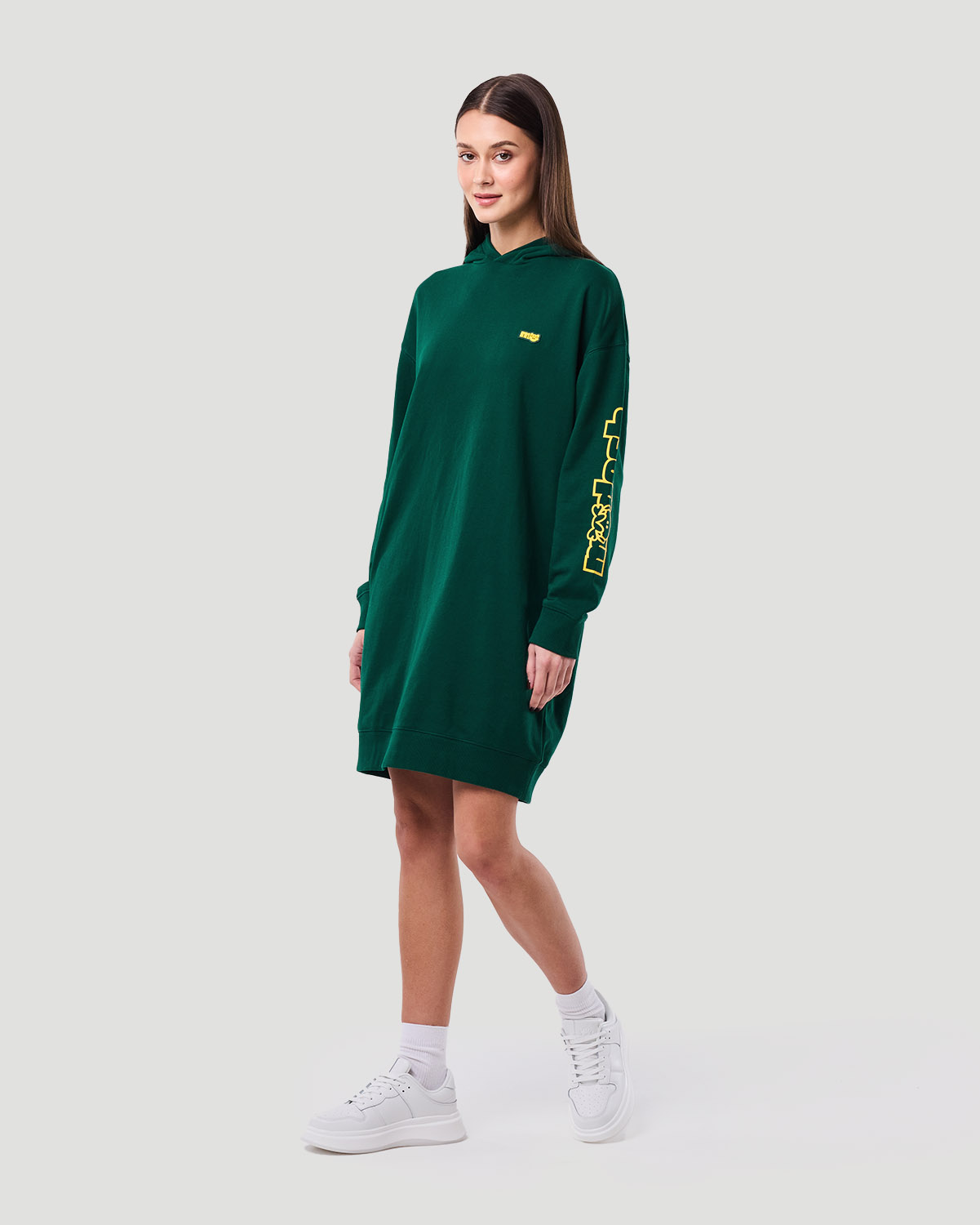 Women&rsquo;s Hoodie Dress - Evergreen image number 1