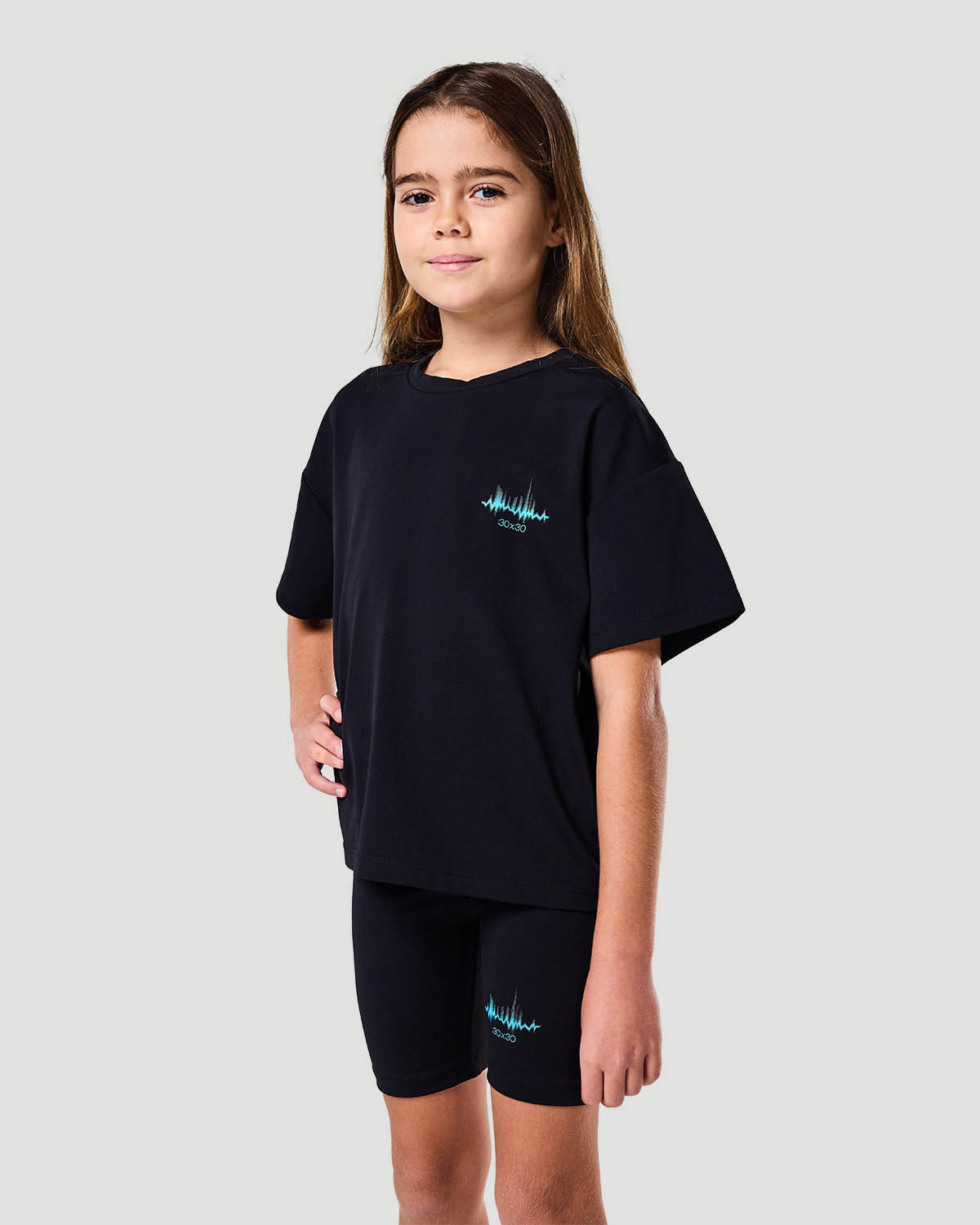 Girls Boxy T-shirt - Jet Black