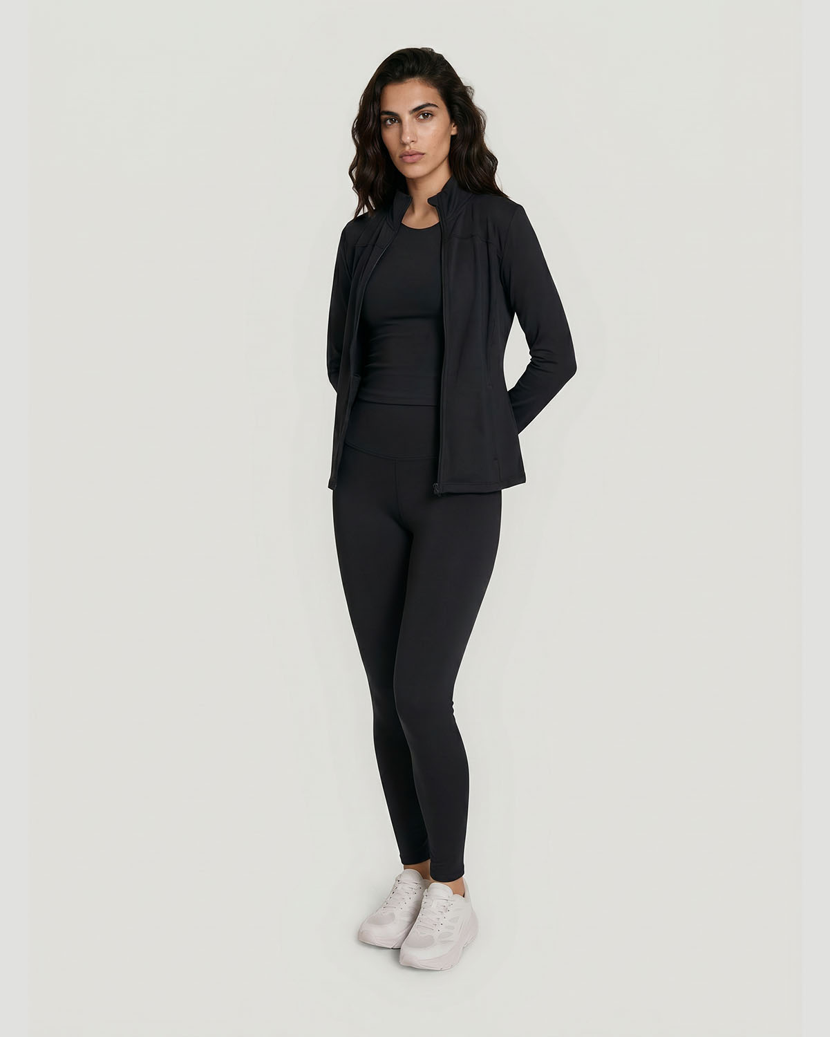 Women's Track Jacket - Jet Black image number 3