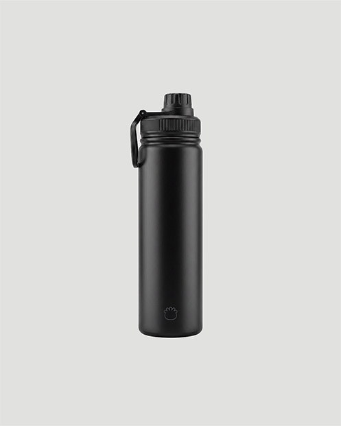 Gym Water Bottle - Jet Black