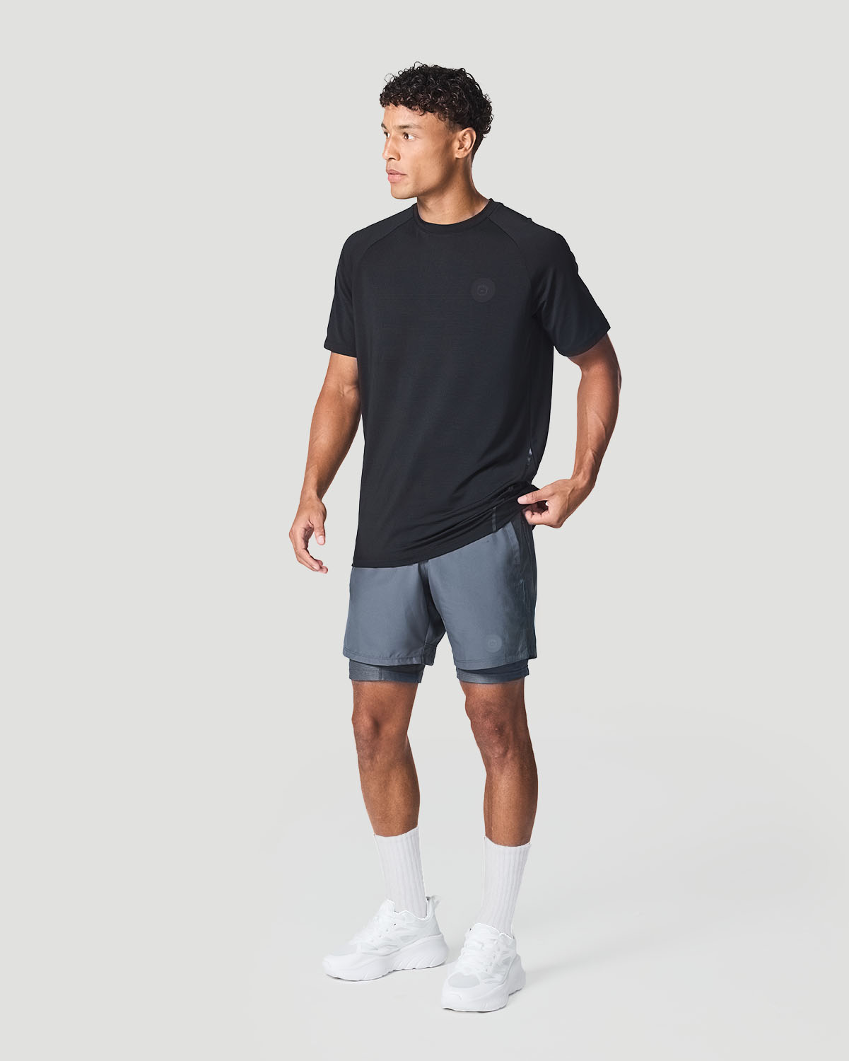 Men's Crew Neck T-Shirt - Jet Black image number 4
