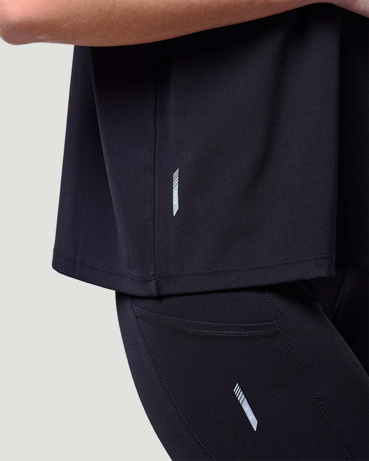 Boxy T-shirt - Jet Black image number 1