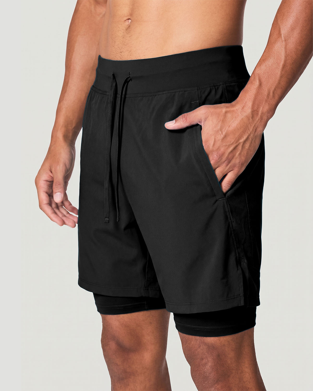 Men's Training Shorts - Jet Black image number 2