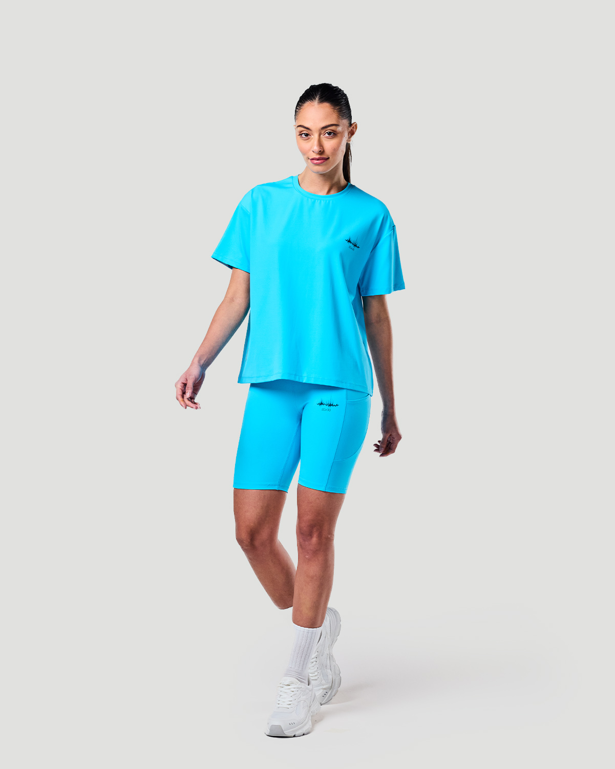 Boxy T-shirt - Blue Atoll image number 3