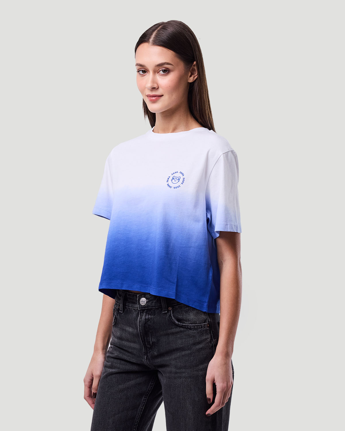 Women's Dip-Dye T-shirt - Lapis Blue image number 3