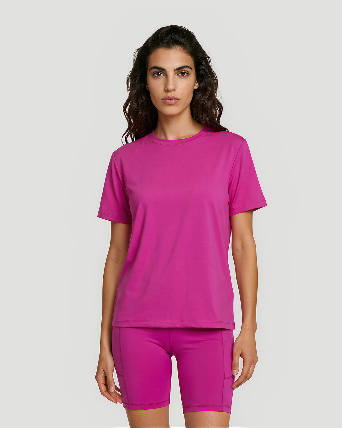 Women's Crew Neck T-Shirt - Rose Violet image number 1