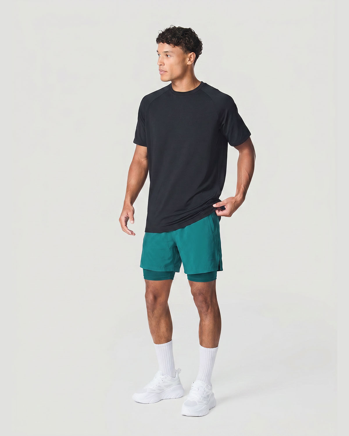 Men's Training Shorts - Shaded Spruce image number 4