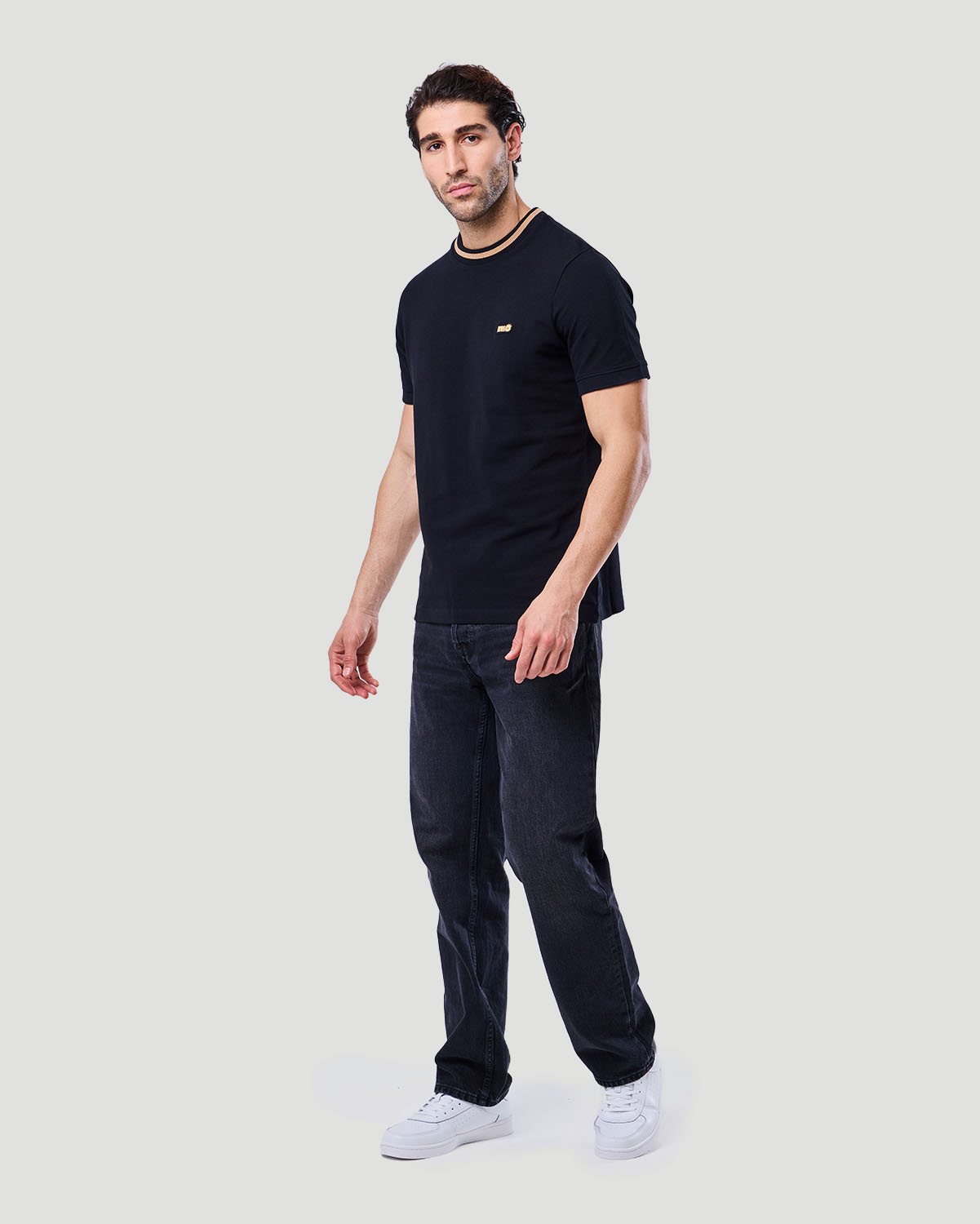 Men's Ringer T-shirt - Jet Black image number 0