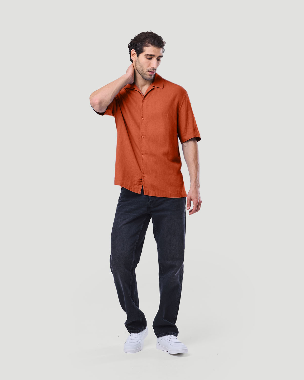 Men's Resort Shirt - Burnt Ochre image number 1