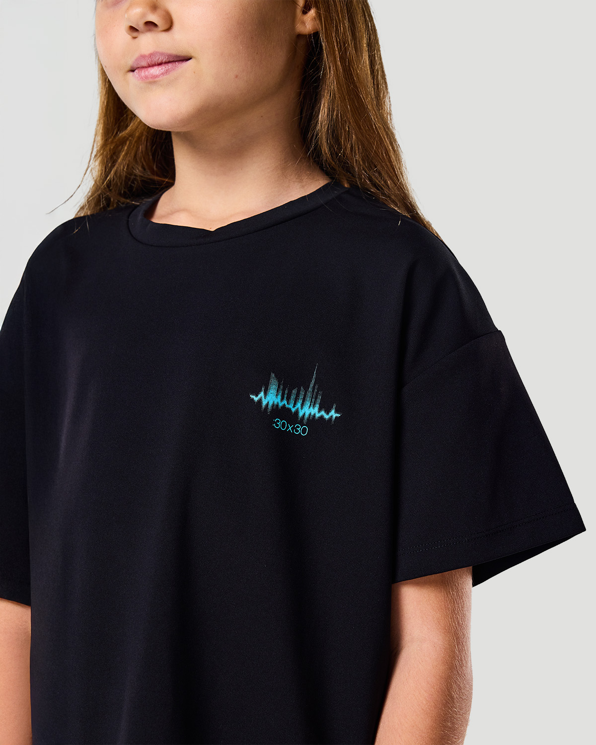 Girls Boxy T-shirt - Jet Black image number 2