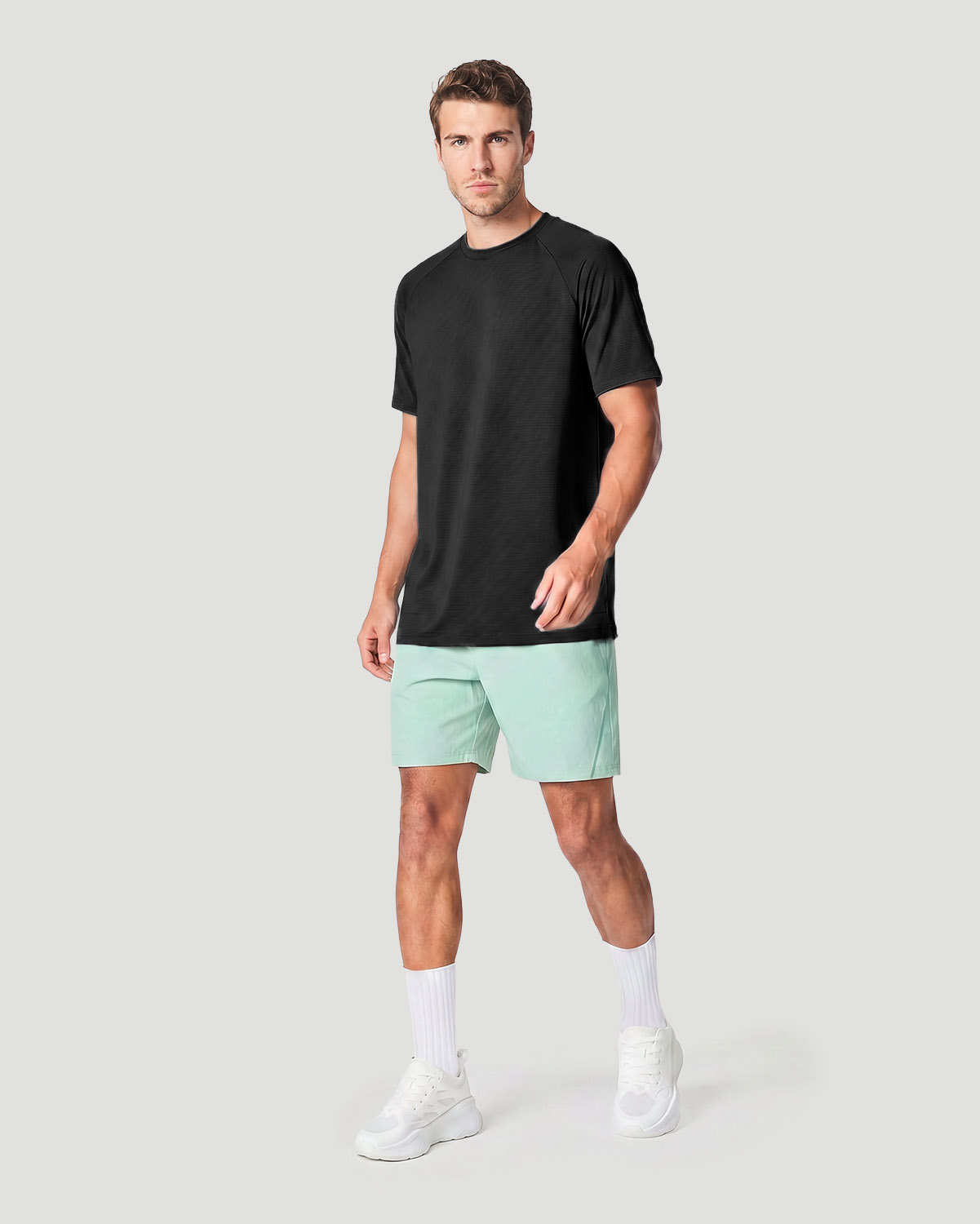 Men's Regular Shorts - Iceberg Green image number 4