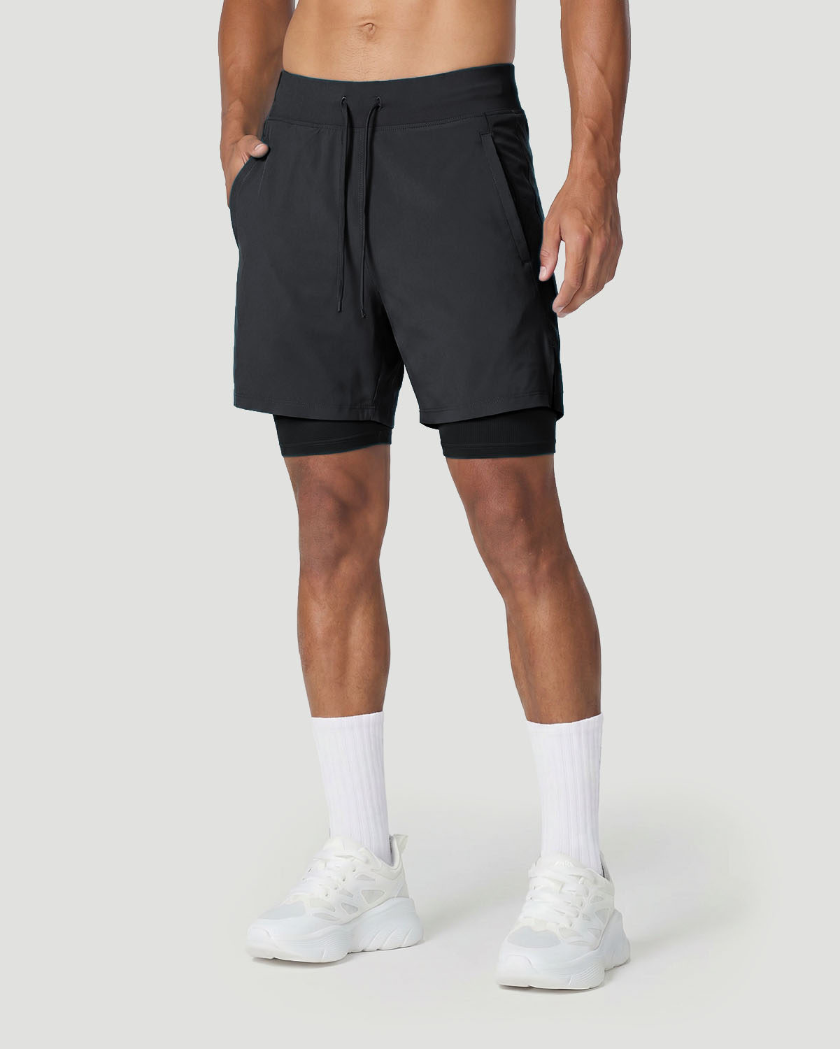 Men's Training Shorts - Jet Black image number 1